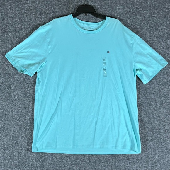 Tommy Hilfiger Other - Tommy Hilfiger Mens XXL Teal Aqua Tonal Logo Short Sleeve T Shirt NWT